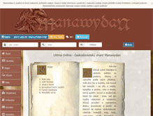 Tablet Screenshot of manawydan.cz