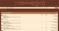 Desktop Screenshot of forum.manawydan.cz