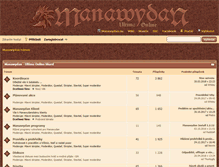 Tablet Screenshot of forum.manawydan.cz
